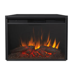 Deland Grand Electric Fireplace Mantel Package in Gray